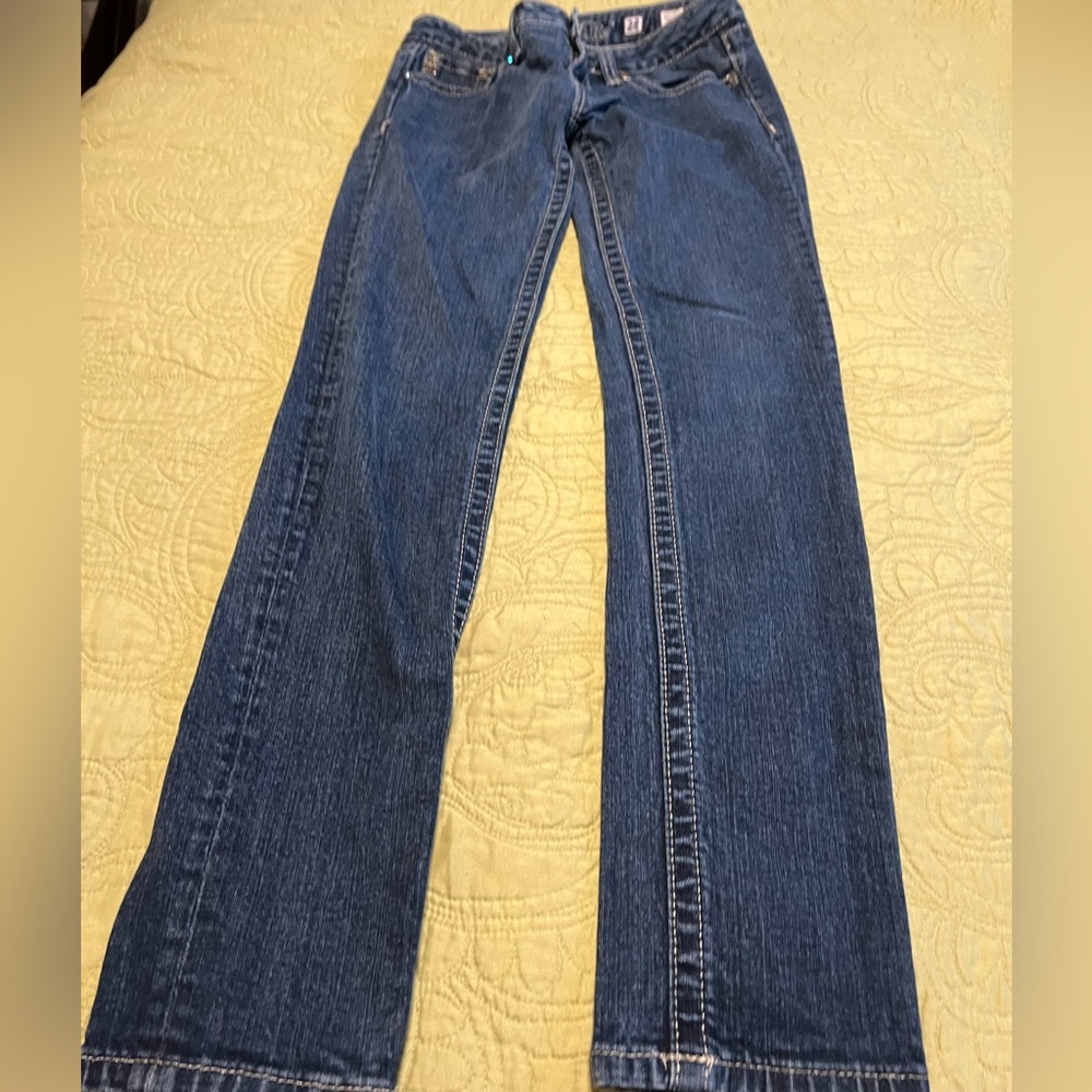 #6A. Miss me Skinny Dark Wash Jeans . Size 28.